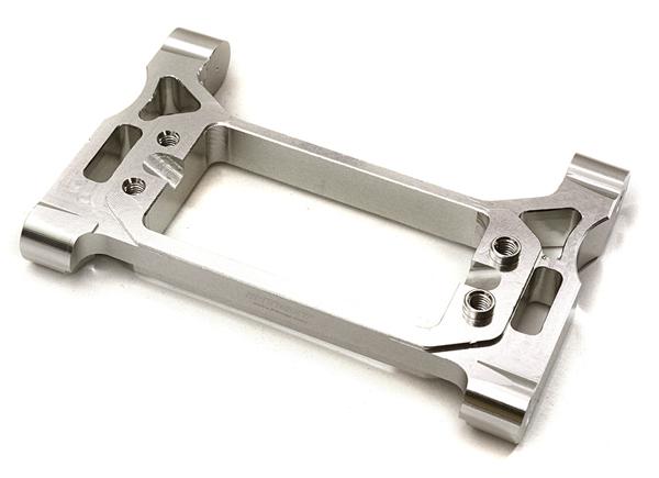 C28047SILVER Billet Alloy Front Steering Servo Mount for Traxxas TRX-4 Scale & Trail Crawler - Image 1