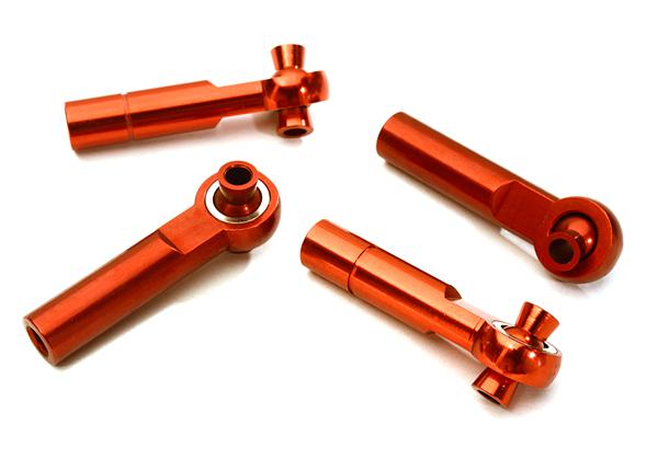 C28067RED 3mm Metal Ball End 35mm Long M4 Normal(2)Reverse(2)Thread for 1/10 Revo & Summit - Image 1