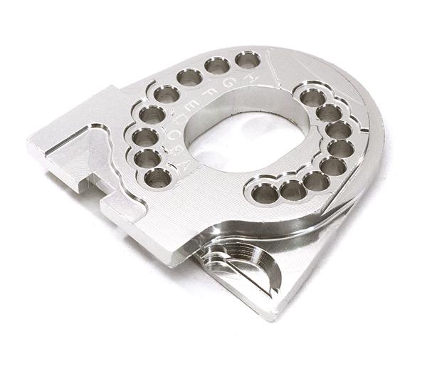 C28082SILVER Billet Machined Motor Mounting Plate for Traxxas TRX-4 Scale & Trail Crawler - Image 1