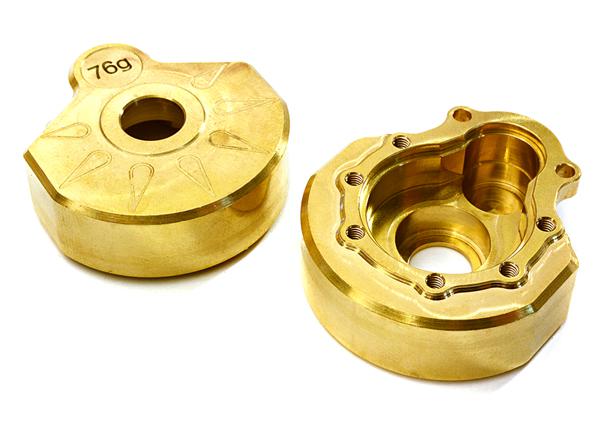C28088 CNC Machined Brass 76g Portal Cover (2) for Traxxas TRX-4 Scale & Trail Crawler - Image 1