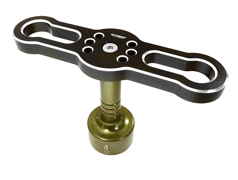 C28126BLACK Black Hex Socket Wrench for 24mm Wheel Nut in Durable Hand Tool - Image 1