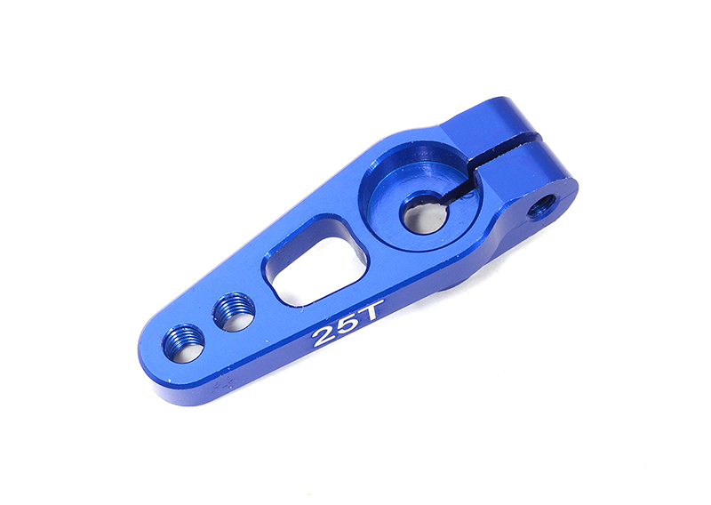 C28133BLUE Billet Machined Alloy Servo Horn 25T for Futaba Type Servo (r=15, 19mm) - Image 1