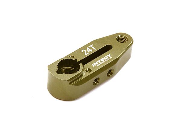C28141GUN Billet Machined Alloy Servo Horn 24T for Hitec Type Servo (r=20mm) - Image 1