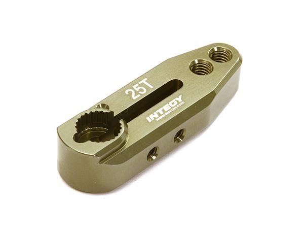 C28145GUN Billet Machined Alloy Servo Horn 25T for Futaba Type Servo (r=20, 24mm) - Image 1