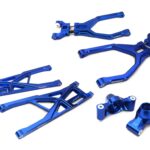 Blue Billet Machined Rear Suspension Upgrade for Traxxas 1/10 Scale Summit 4WD