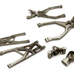 Grey Billet Machined Rear Suspension Upgrade for Traxxas 1/10 Scale Summit 4WD