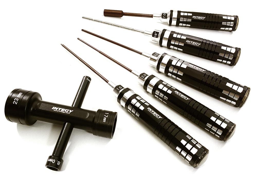 C28161BLACK Race Edition Combo Size 6pcs Competition Tool Set for 1/10 Summit & E-Maxx - Image 1
