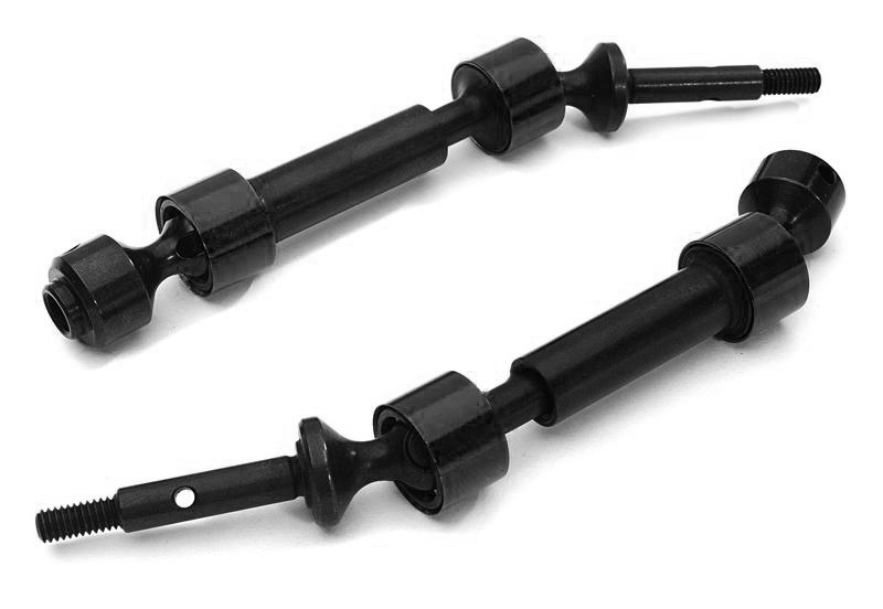 C28164BLACK HD Steel Rear Universal Drive Shaft (2) for 1/10 Slash 2WD & Nitro Slash 1951 - Image 1