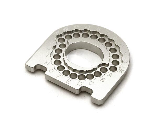 C28178SILVER Billet Machined Motor Mounting Plate for Traxxas 4-Tec 2.0 - Image 1