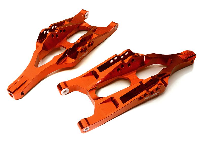 C28184RED Billet Machined Lower Arms for 1/10 T-Maxx/E-Maxx 3903/5/8, 4907/8 5132R - Image 1