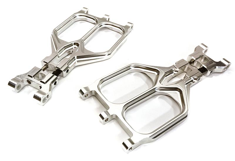 C28186SILVER Billet Machined Rear Upper Arms for C28155 Suspension Kit - Image 1
