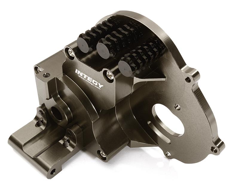 C28196GREY Alloy Gearbox Housing for Traxxas 1/10 Stampede 2WD, Rustler 2WD & Bandit 3691A - Image 1
