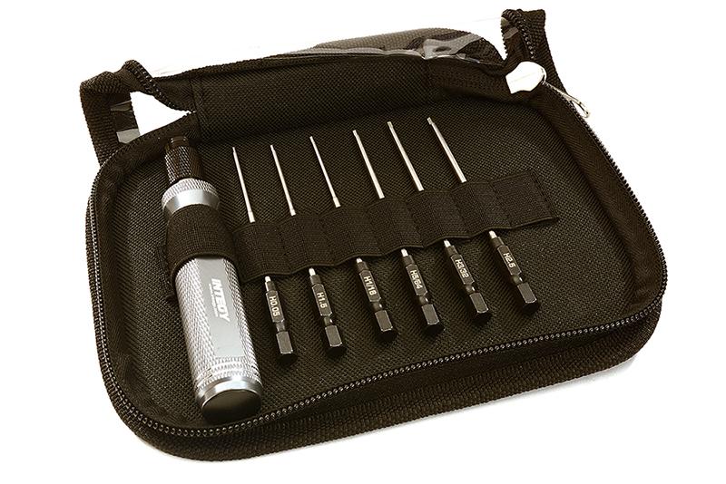 C28212GUN QuickPit 7 Pc Set Allen w/ 1/4 Adapter 0.05 1.5 1/16 5/64 3/32 2.5 (prototype) - Image 1