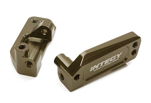 C28324GREY Billet Machined Caster Blocks for 1/10 Rustler 2WD, Stampede 2WD, Slash 2WD 3632 - Image 1