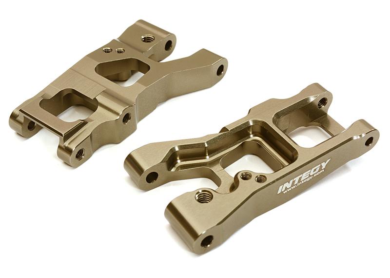 C28351GREY Billet Machined Rear Suspension Arms for Traxxas 1/10 4-Tec 2.0 - Image 1