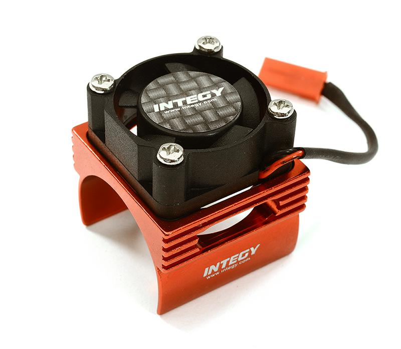 C28369RED Brushless Motor Heatsink+Cooling Fan 17,000rpm for 1/16 E-Revo VXL & Slash VXL - Image 1