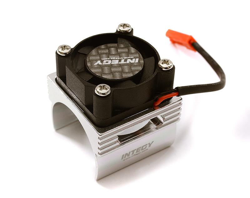 C28369SILVER Brushless Motor Heatsink+Cooling Fan 17,000rpm for 1/16 E-Revo VXL & Slash VXL - Image 1