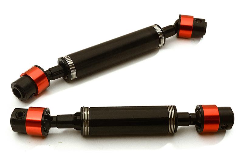 C28383RED Billet Machined Center Drive Shafts for Traxxas TRX-4 Crawler 12.3in & 12.8in WB - Image 1