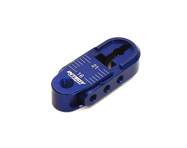 C28401BLUE Blue Alloy Adjustable Steering Servo Horn 25T for Traxxas TRX-4 (r=16-21mm) - Image 1