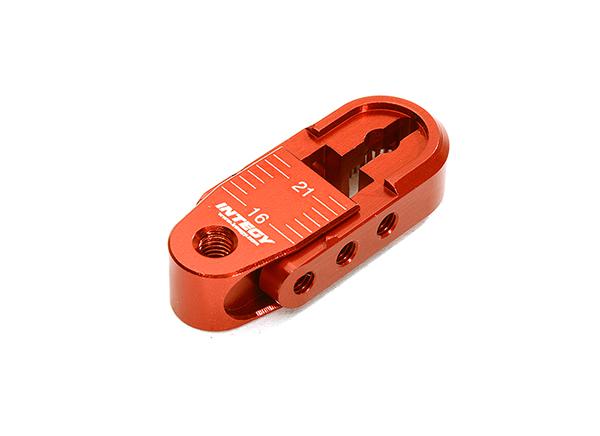 C28401RED Alloy Adjustable length Steering Servo Horn 25T for Traxxas TRX-4 (r=16-21mm) - Image 1