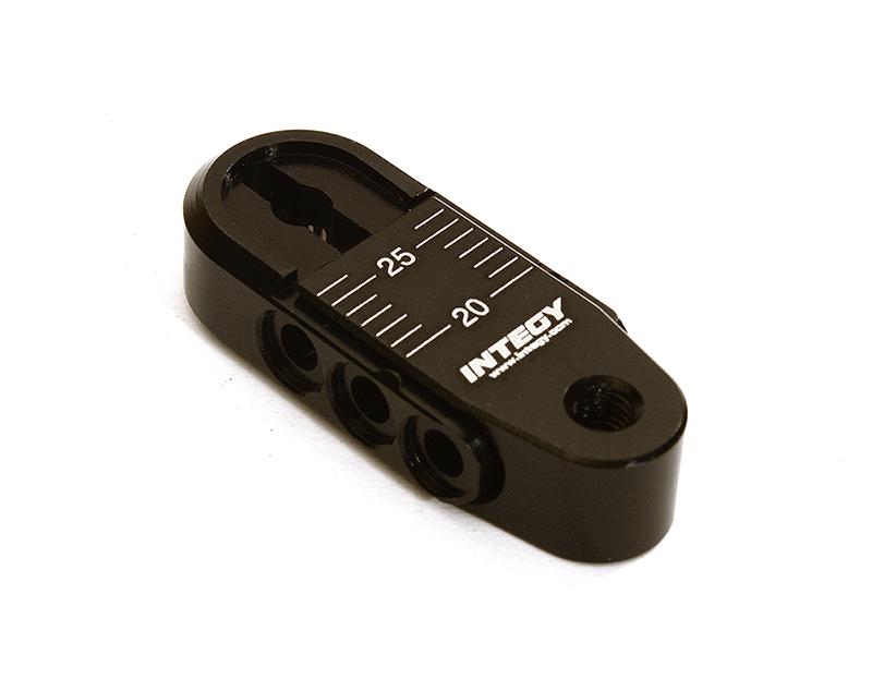 C28402BLACK Alloy Adjustable length Steering Servo Horn 25T for Traxxas TRX-4 (r=20-25mm) - Image 1