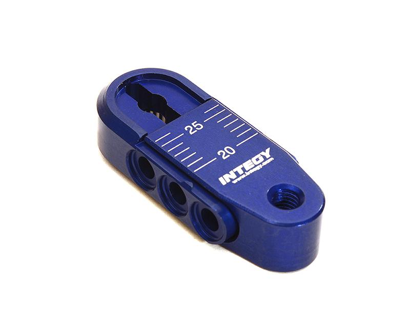C28402BLUE Alloy Adjustable length Steering Servo Horn 25T for Traxxas TRX-4 (r=20-25mm) - Image 1