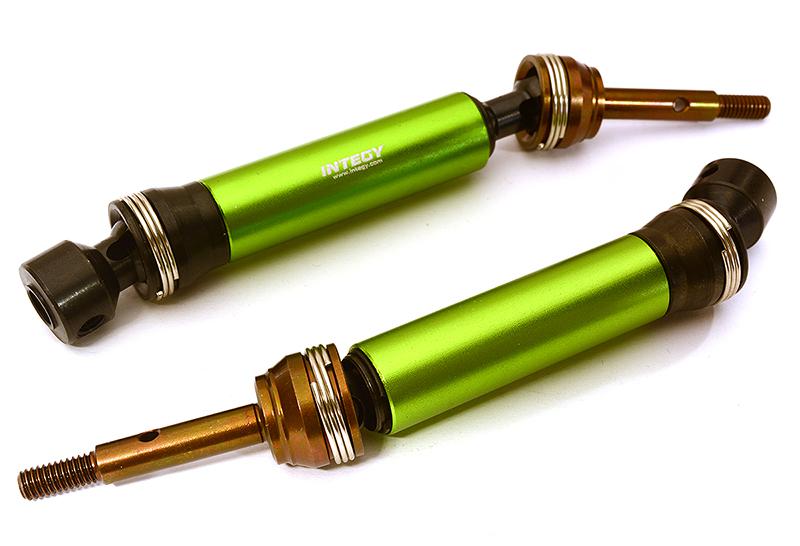 C28406GREEN Telescopic Rear Universal Drive Shaft(2) for 1/10 Slash 4X4 & Stampede 4X4 6852X - Image 1