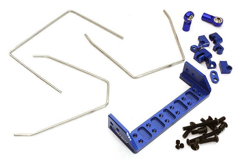 C28411BLUE Anti Roll Stabilizer Sway Bar Kit for Traxxas TRX-4 Off-Road Truck - Image 1