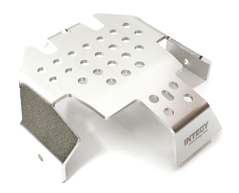 C28415SILVER Alloy Center Skid Plate for Traxxas TRX-4 Scale & Trail Crawler - Image 1