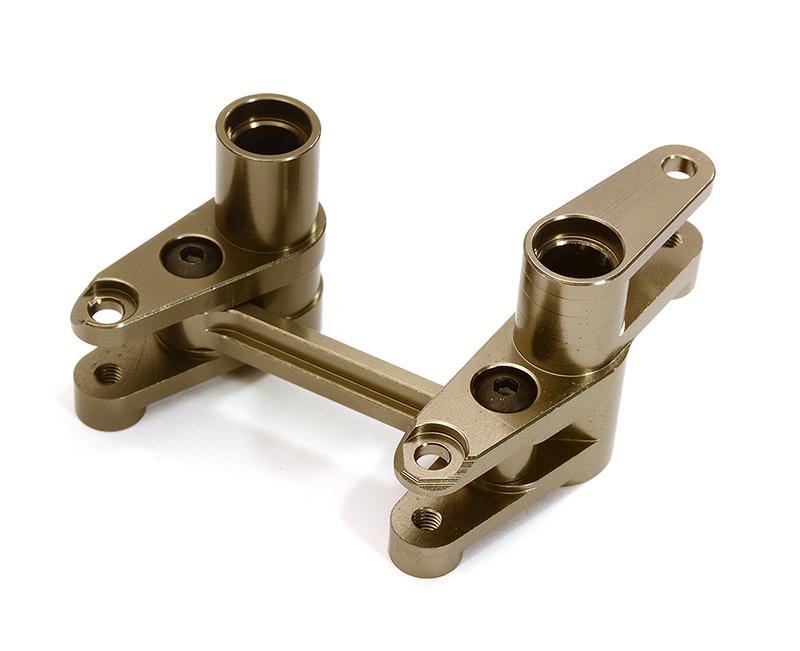 C28427GREY Billet Machined Alloy Steering Bellcrank Set for Traxxas 1/10 4-Tec 2.0 - Image 1