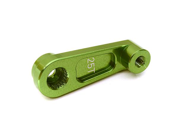 C28428GREEN Billet Machined Alloy Steering Servo Horn 25T for Traxxas TRX-4 (r=22mm) - Image 1