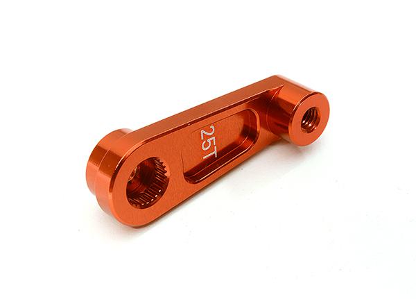 C28428RED Red Billet Machined Alloy Steering Servo Horn 25T for Traxxas TRX-4 (r=22mm) - Image 1
