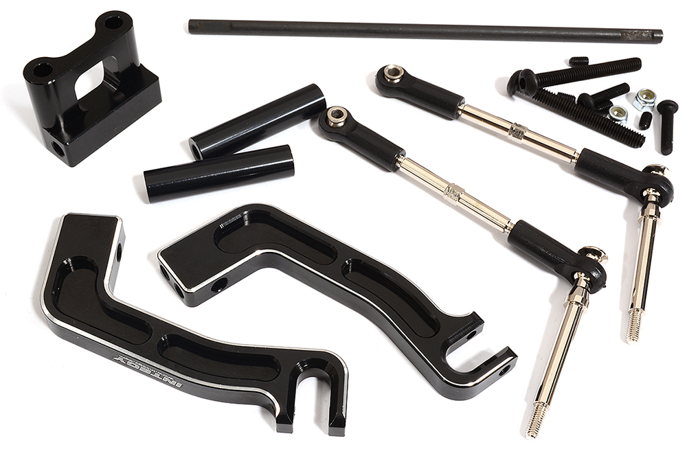 C28432BLACK Front Sway Bar Anti-Roll Bar Set for Traxxas X-Maxx 4X4 - Image 1