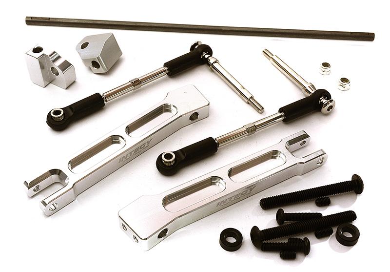C28433SILVER Rear Sway Bar Anti-Roll Bar Set for Traxxas X-Maxx 4X4 - Image 1