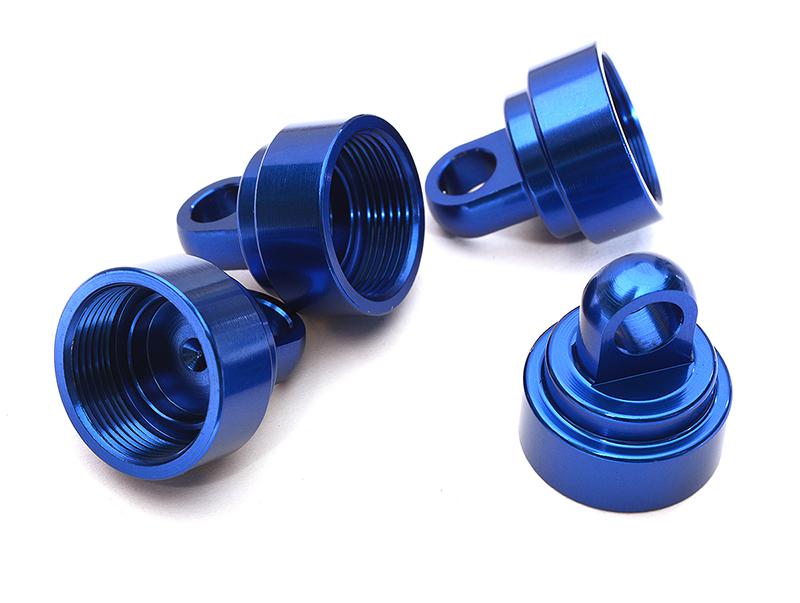 C28455BLUE Alloy Shock Caps for Traxxas 1/10 Slash, Stampede, Rustler & Bandit - Image 1