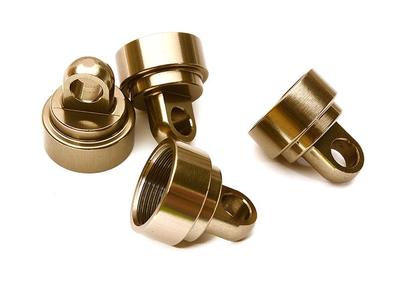 C28455GREY Alloy Shock Caps for Traxxas 1/10 Slash, Stampede, Rustler & Bandit - Image 1
