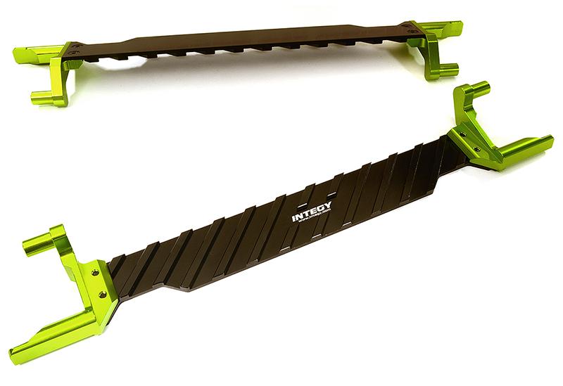 C28456GREEN Alloy Machined Battery Hold-Down Plate for Traxxas X-Maxx 4X4 7719 - Image 1