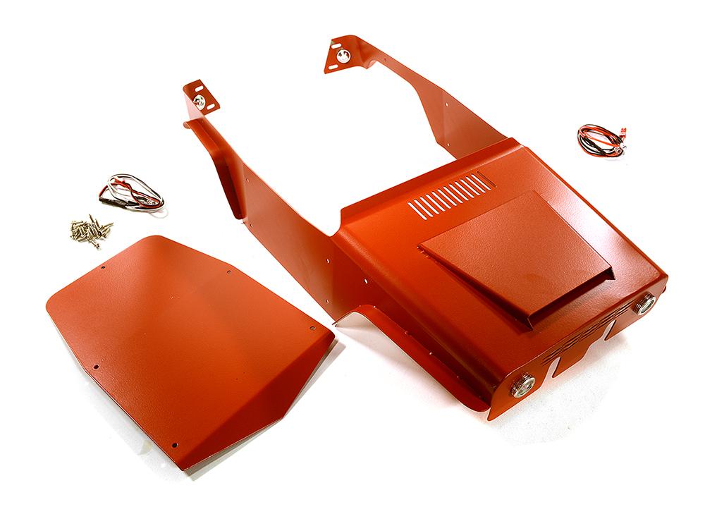 C28472RED Red Aluminum Alloy Body Panel Upgrade Kit for Axial 1/10 Wraith 2.2 Rock Racer - Image 1