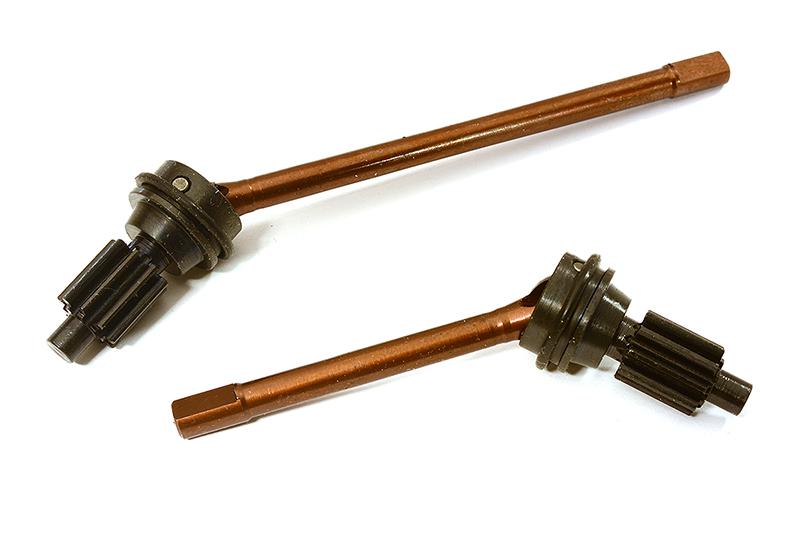C28487 Machined Front Universal Drive Shafts for Traxxas TRX-4 Scale & Trail Crawler - Image 1