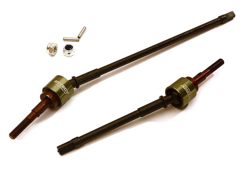 C28501GUN Billet Machined Front Drive Shaft Set for Axial 1/10 Wraith 2.2 & RR10 Bomber - Image 1