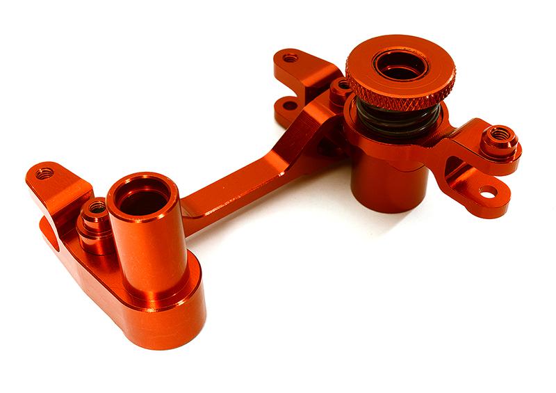 C28566RED Billet Machined Steering Bellcrank for Traxxas 1/7 Unlimited Desert Racer 8543 - Image 1