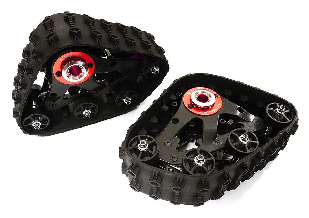 C28592RED T3 Snowmobile & Sandmobile Rear Conversion for Axial Wraith 2.2 Rock Racer - Image 1
