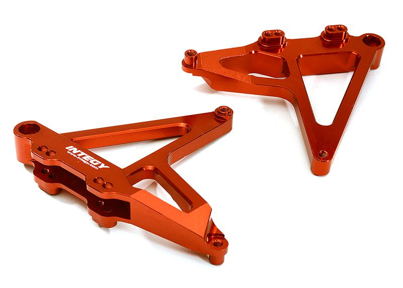 C28608RED Billet Machined Rear Shock Mounts for Traxxas 1/7 Unlimited Desert Racer 8538 - Image 1