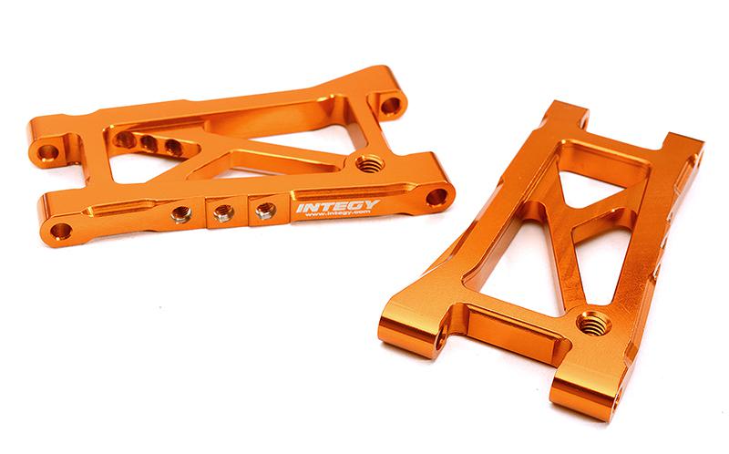 C28609ORANGE Billet Machined Rear Suspension Arms for Tamiya 1/10 TA07 PRO - Image 1