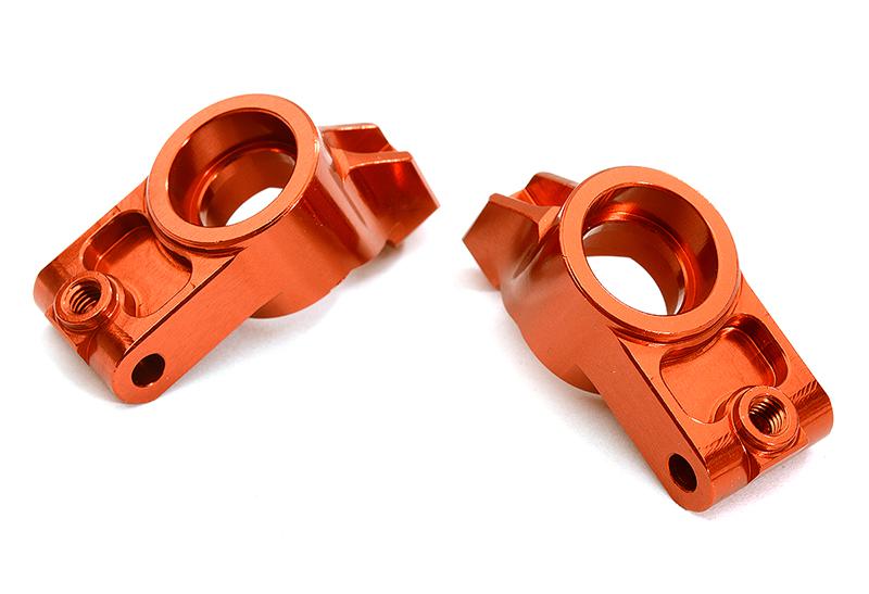 C28613RED Billet Machined Rear Hub Carriers for Tamiya 1/10 TA07 PRO - Image 1
