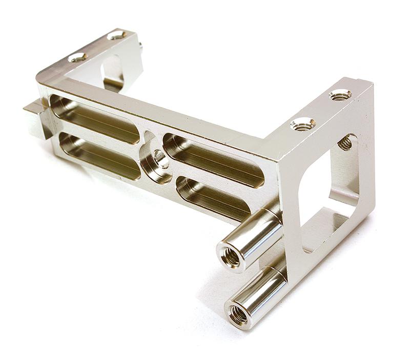 C28617SILVER Billet Machined Servo Mount for Tamiya 1/10 TA07 PRO - Image 1