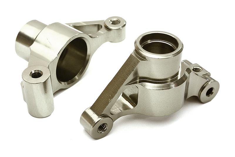 C28634GREY Billet Machined Alloy Rear Hub Carriers for Tamiya 1/10 M-07 - Image 1