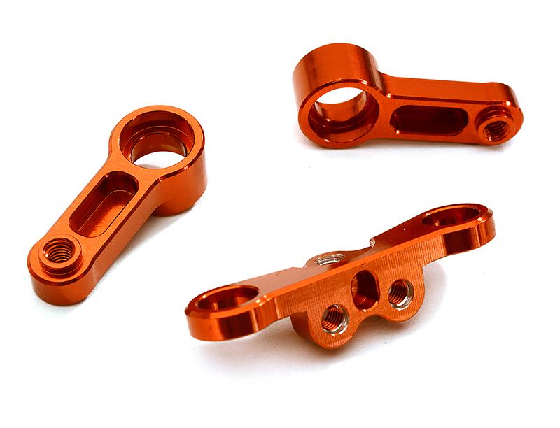 C28641RED Billet Machined Alloy Steering Bellcrank for Tamiya 1/10 TA07 PRO - Image 1