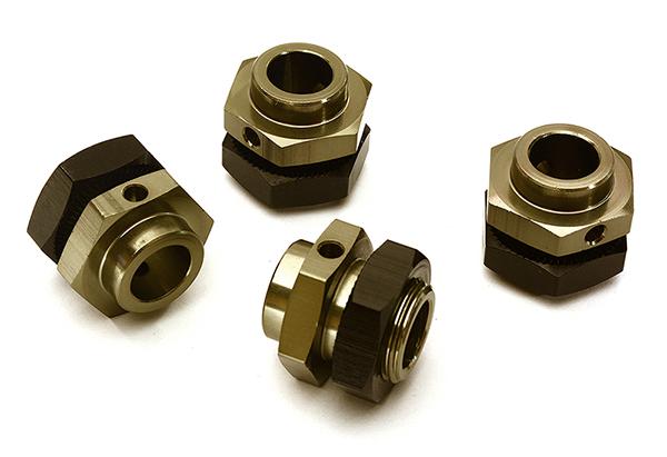 C28667GREY Billet Machined 17mm Wheel Adapters for Arrma Kraton 6S BLX Brushless AR310484 - Image 1