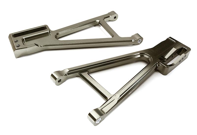 C28685GREY Billet Machined Rear Lower Suspension Arms for Traxxas 1/10 E-Revo 2.0 8633 8634 - Image 1